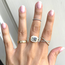 Carica l'immagine nel visualizzatore di Gallery, Anello Smalto e Acquamarina