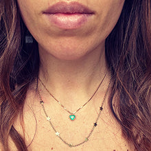 Carica l'immagine nel visualizzatore di Gallery, Collana con cuore di smeraldo colombiano