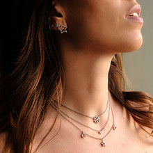 Carica l'immagine nel visualizzatore di Gallery, Collana in Oro Bianco con ciondolo Fiocco di Neve