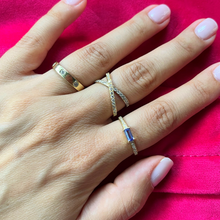 Carica l'immagine nel visualizzatore di Gallery, Anello Baguette Tanzanite