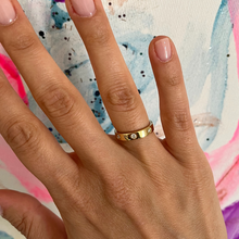 Carica l'immagine nel visualizzatore di Gallery, Fedina oro giallo con Brillanti