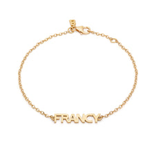 Carica l'immagine nel visualizzatore di Gallery, Bracciale in oro Giallo con Scritta Personalizzata