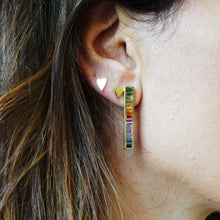 Carica l'immagine nel visualizzatore di Gallery, Orecchini in Oro Giallo a forma di cuore