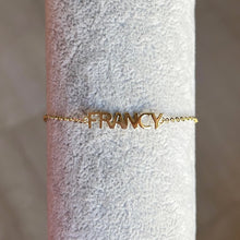 Carica l'immagine nel visualizzatore di Gallery, Bracciale in oro Giallo con Scritta Personalizzata