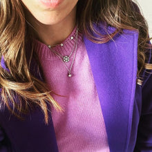 Carica l'immagine nel visualizzatore di Gallery, Collana in Oro Bianco con ciondolo Fiocco di Neve