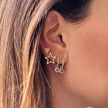 Carica l'immagine nel visualizzatore di Gallery, Orecchini in Oro Rosa con Zaffiri Viola