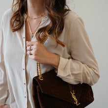 Carica l'immagine nel visualizzatore di Gallery, Collana Paper Clip con ciondolo Pietra Naturale