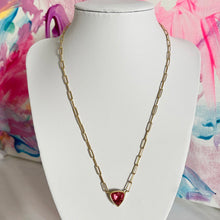 Carica l'immagine nel visualizzatore di Gallery, Catena Paperclip e Tormalina