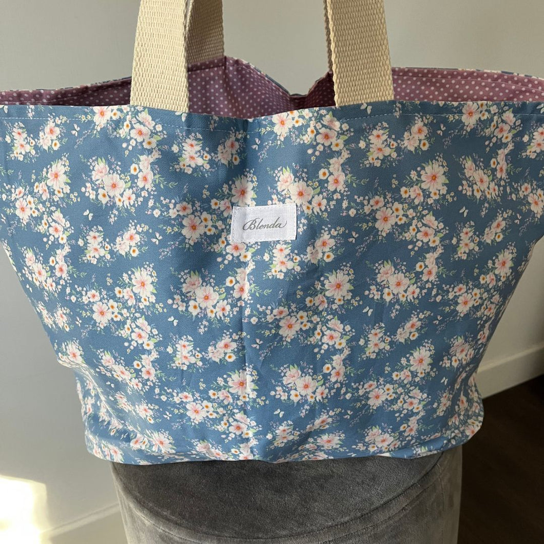 Borsa Fiorellini sfondo Celeste