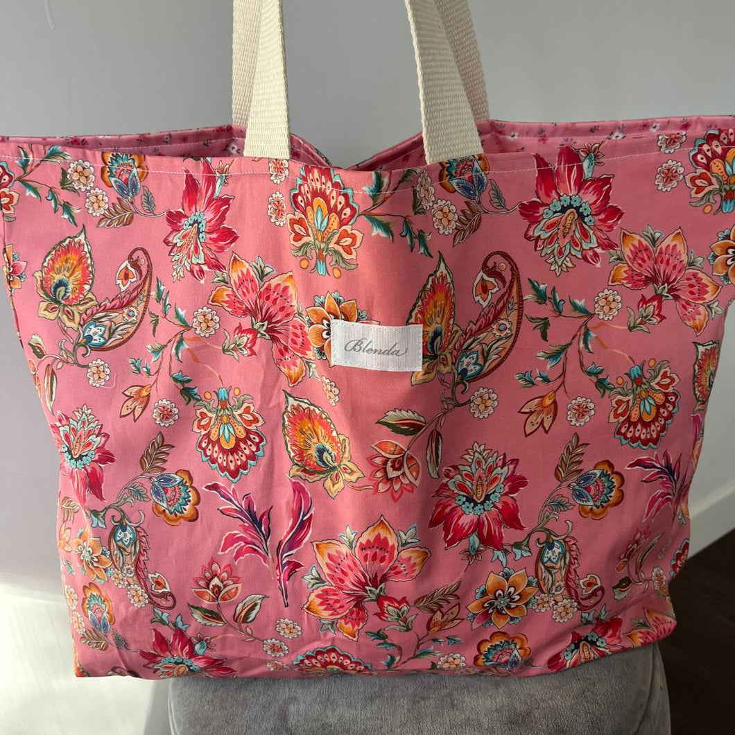Borsa Paisley fiorato rosa