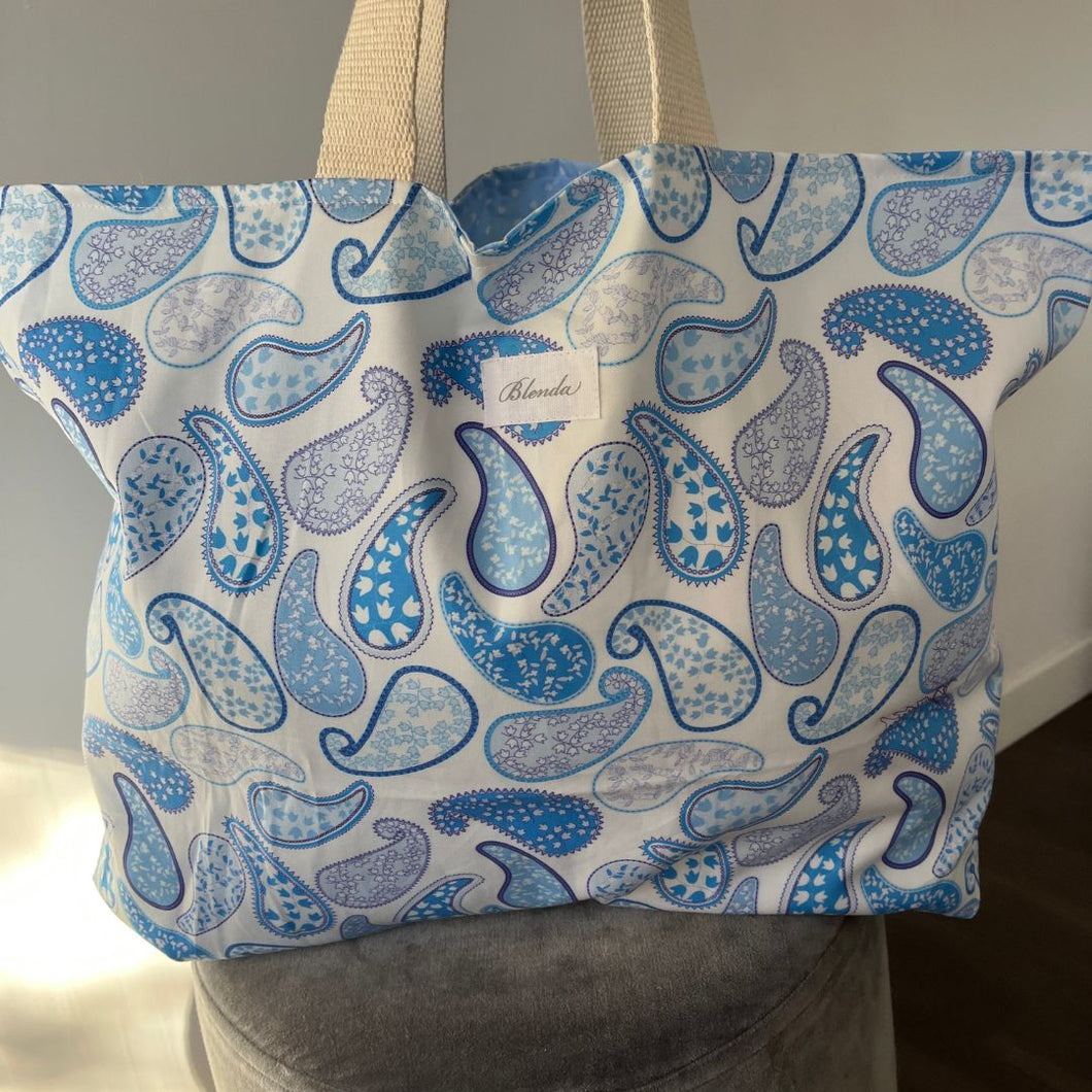 Borsa Paisley Celeste