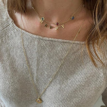 Carica l&#39;immagine nel visualizzatore di Gallery, Collana in Oro Giallo con pietre taglio Cabochones
