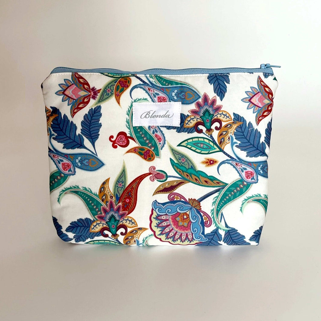 Bustina stampa Paislay Fiorato sfondo Bianco