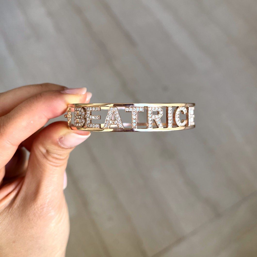 Bracciale con Nome Brillanti