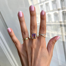 Carica l&#39;immagine nel visualizzatore di Gallery, Anello con Quarzo Ametrino e Diamanti
