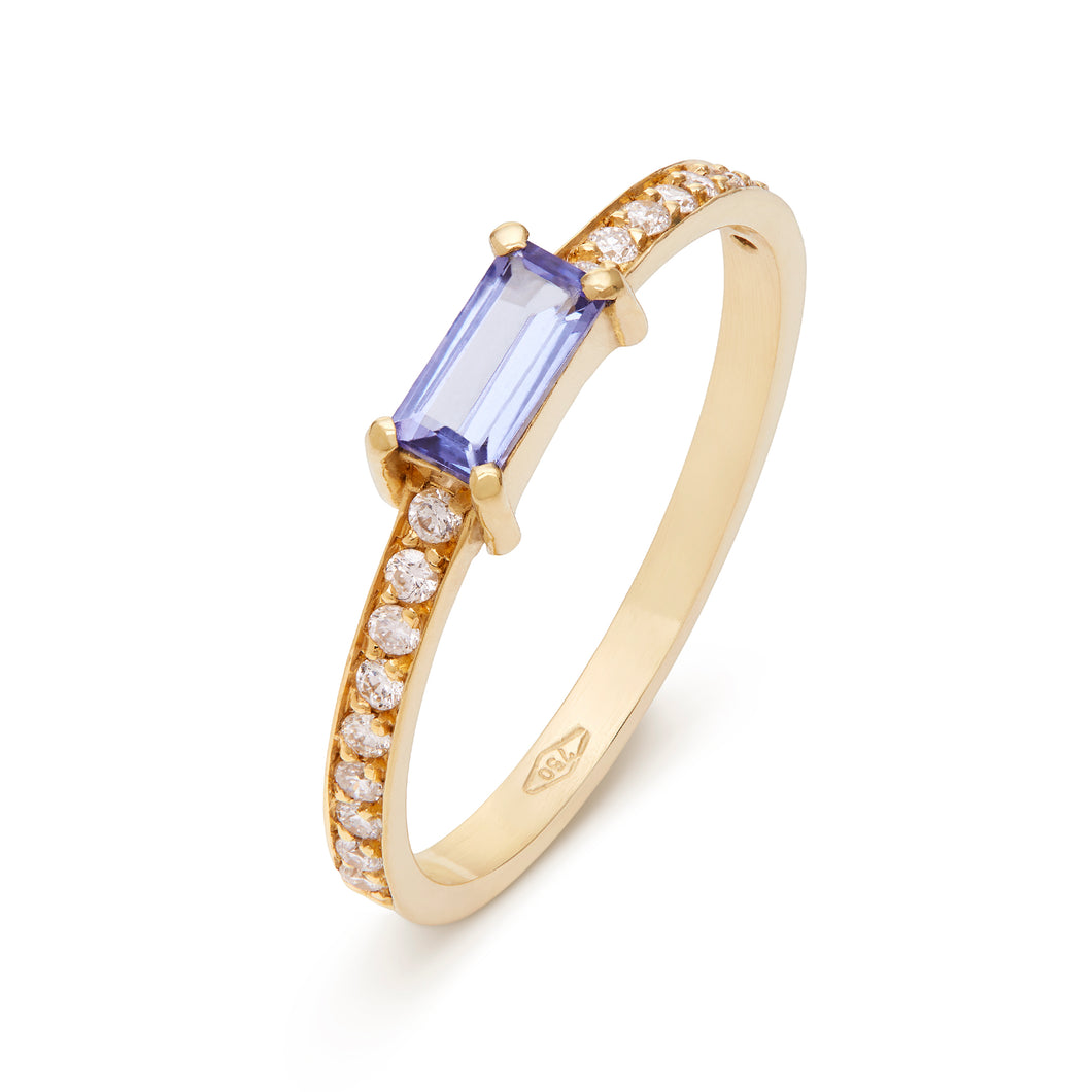 Anello Baguette Tanzanite