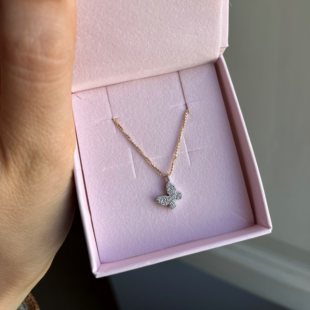 Catena con Farfalla di Brillanti