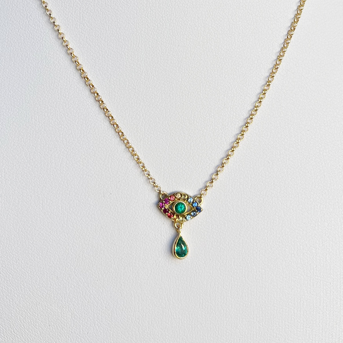 Holibanna Evil Eye - Collana con perle estive regolabile, ideale